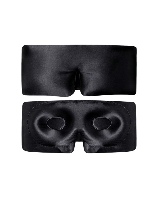 Masque de Sommeil en Soie de Mûrier Mauve Gris 22 Momme – Image 2