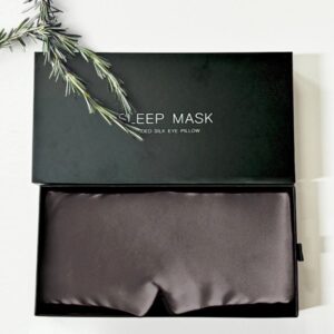 Masque de Sommeil en Soie de Mûrier Rose Doré 22 Momme